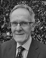 Black and white photo of Andy Camp