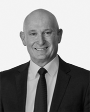 Black and white photo of Craig Lapsley