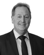 Black and white photo of Tony Murphy